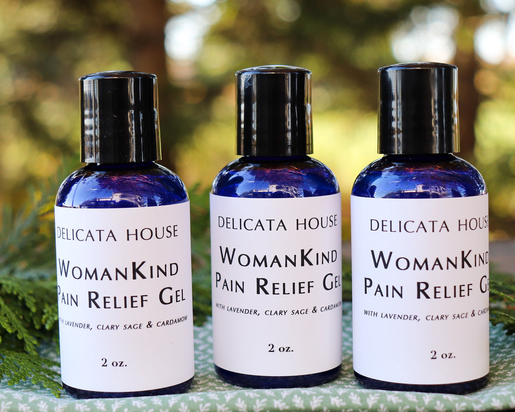 WomanKind Pain Relief Gel - Period Pain Relief - PMS Relief - Menopause Relief - Pain Relief Gel for Women