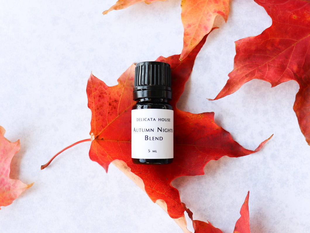Autumn Nights Aromatherapy Diffuser Blend - Fall Essential Oil Blend - Fall Aromatherapy Blend - Autumn Diffuser Blend