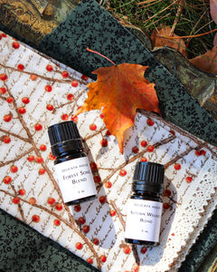 Autumn Aromatherapy Set of Two - Autumn Wellness Blend - Forest Song Blend - Aromatherapy for Immune Strength and Respiratory Wellness