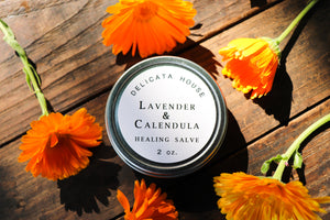 Herbal Salve - Lavender and Calendula Herbal Aromatherapy Salve