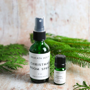 Christmas Diffuser Blend - Holiday Aromatherapy Diffuser Blend - Black Spruce, Orange and Cinnamon Bark Essential Oils - Winter Holiday Gift