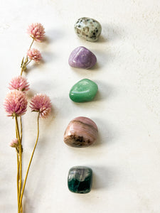Stones of Rebirth and Renewal Crystals Set - Crystals for Inner Healing - Crystals for Transformation
