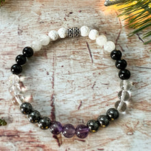 Load image into Gallery viewer, Empath Diffuser Bead Bracelet Size Medium / HSP Diffuser Bracelet / Aromatherapy Diffuser Bracelet / Lava Bead Bracelet / Friend Jewelry Gift / Boho Jewelry Gift / Lava Bead Diffuser Bracelet