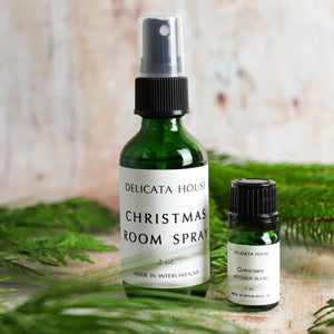 Christmas Aromatherapy Set - Christmas Diffuser Blend and Christmas Room Spray - Christmas Aromatherapy Gift Set