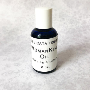 Massage Oil - WomanKind Oil - PMS Massage Oil - Abhyanga Oil - Menopause Massage Oil - Aromatherapy Massage Oil - Calming and Balancing Massage Oil -