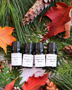 Autumn Aromatherapy Set of Four - Autumn Wellness - Autumn Nights - Autumn Spice - Forest Song - Fall Diffuser Blends for Immune Support