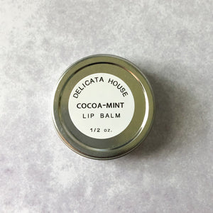 Lip Balm - Cocoa Mint Lip Balm - Natural Lip Balm - Lip Balm Tin - Natural Lip Gloss - Chocolate Lover's Lip Balm - Mint Lip Balm