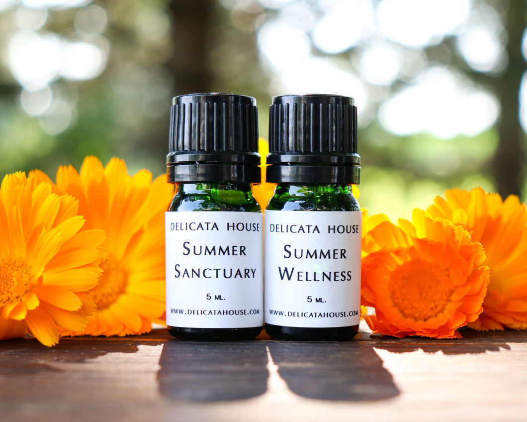 Summer Wellness / Summer Sanctuary Aromatherapy Diffuser Blend Set of Two /  Aromatherapy Bundle / Summer Aromatherapy Set