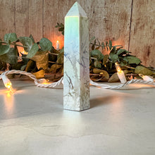 Load image into Gallery viewer, Angel Aura Howlite Crystal Tower