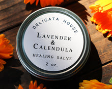 Load image into Gallery viewer, Herbal Salve - Lavender and Calendula Herbal Aromatherapy Salve