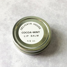 Load image into Gallery viewer, Lip Balm - Cocoa Mint Lip Balm - Natural Lip Balm - Lip Balm Tin - Natural Lip Gloss - Chocolate Lover&#39;s Lip Balm - Mint Lip Balm
