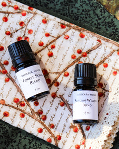 Autumn Aromatherapy Set of Two - Autumn Wellness Blend - Forest Song Blend - Aromatherapy for Immune Strength and Respiratory Wellness