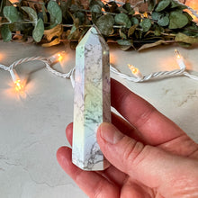 Load image into Gallery viewer, Angel Aura Howlite Crystal Tower