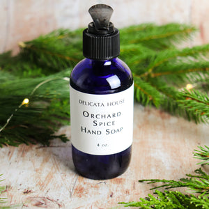 Hand Soap - Orchard Spice Liquid Hand Soap - Kitchen Hand Soap - Liquid Hand Soap for Her - Family Hand Soap - Aromatherapy Hand Soap - Wellness Gift