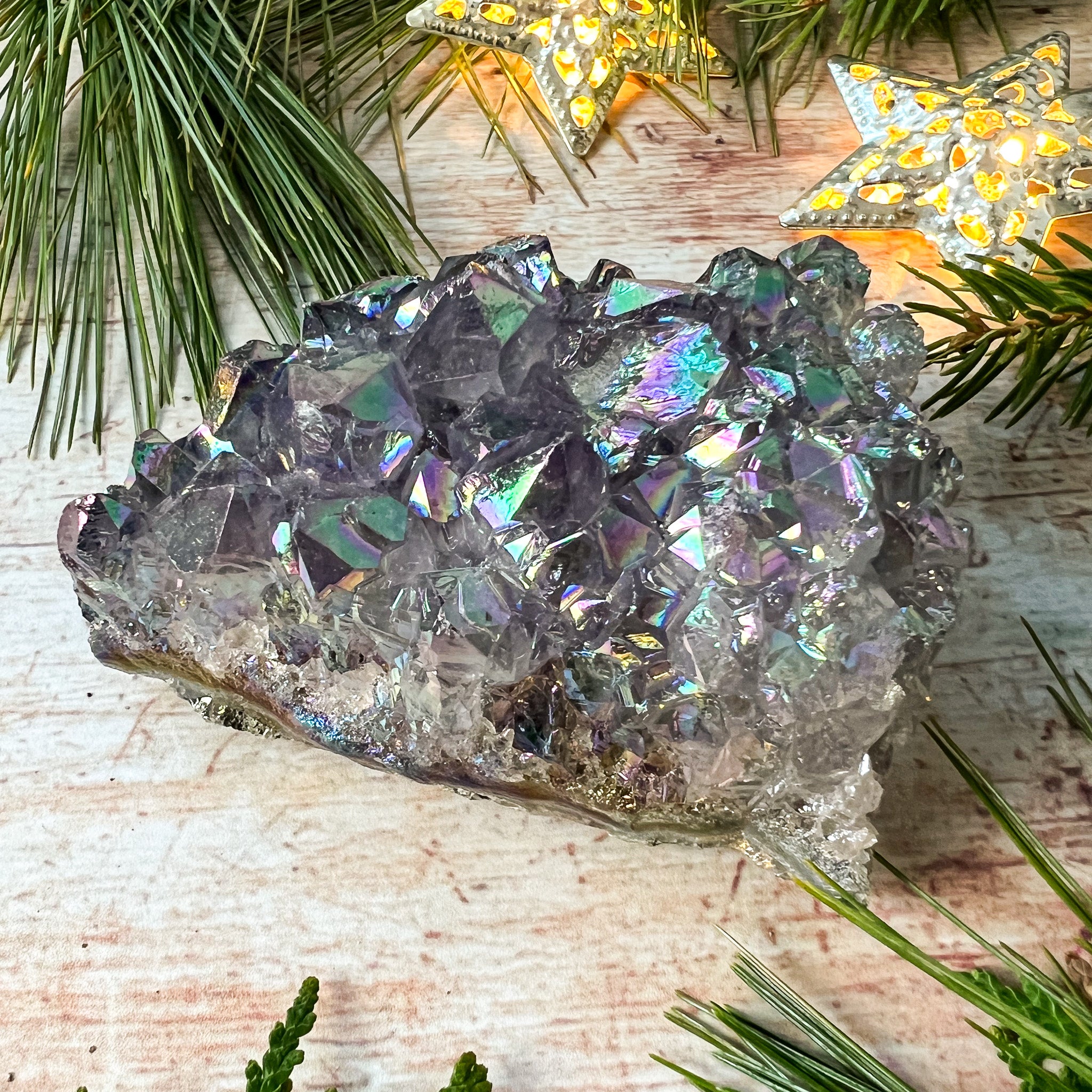 Angel aura hot sale amethyst cluster