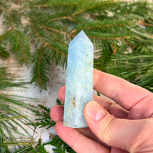 Load image into Gallery viewer, Blue Calcite Tower - Crystal Tower - Soft Blue Calcite Points - Crystal Healing - Energy Healing