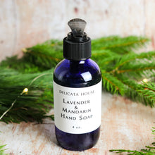 Load image into Gallery viewer, Hand Soap - Lavender and Mandarin Liquid Hand Soap - Kitchen Hand Soap - Family Hand Soap - Aromatherapy Hand Soap - Wellness Gift - Lavender Lover Gift