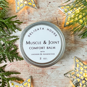 Muscle & Joint Comfort Balm - Muscle Rub - Pain Relief Balm - Sore Muscle Rub - Joint Balm