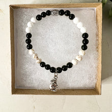 Load image into Gallery viewer, Rabbit Diffuser Bracelet - Rabbit Charm Bracelet - Bunny Charm Diffuser Bracelet - Green Goldstone Bead Bracelet - Abundance Bracelet