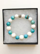 Load image into Gallery viewer, Diffuser Bracelet - Turquoise Jasper Aromatherapy Diffuser Bracelet - Lava Bead Bracelet