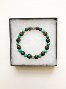 Diffuser Bracelet / Aromatherapy Jewelry / Jade and Jasper and Lava Bead Bracelet / Friend Jewelry Gift / Self-Care Gift / Essential Oil Jewelry Gift