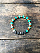 Load image into Gallery viewer, Diffuser Bracelet - Jade Sea Sediment Jasper Aromatherapy Bracelet - Lava Bead Bracelet