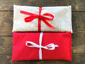 Flax and Lavender Eye Pillow Gift Set of 2
