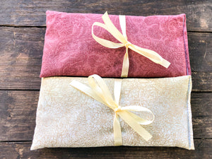 Flax and Lavender Eye Pillow 2 Pack Gift Set - Yoga Lover Gift