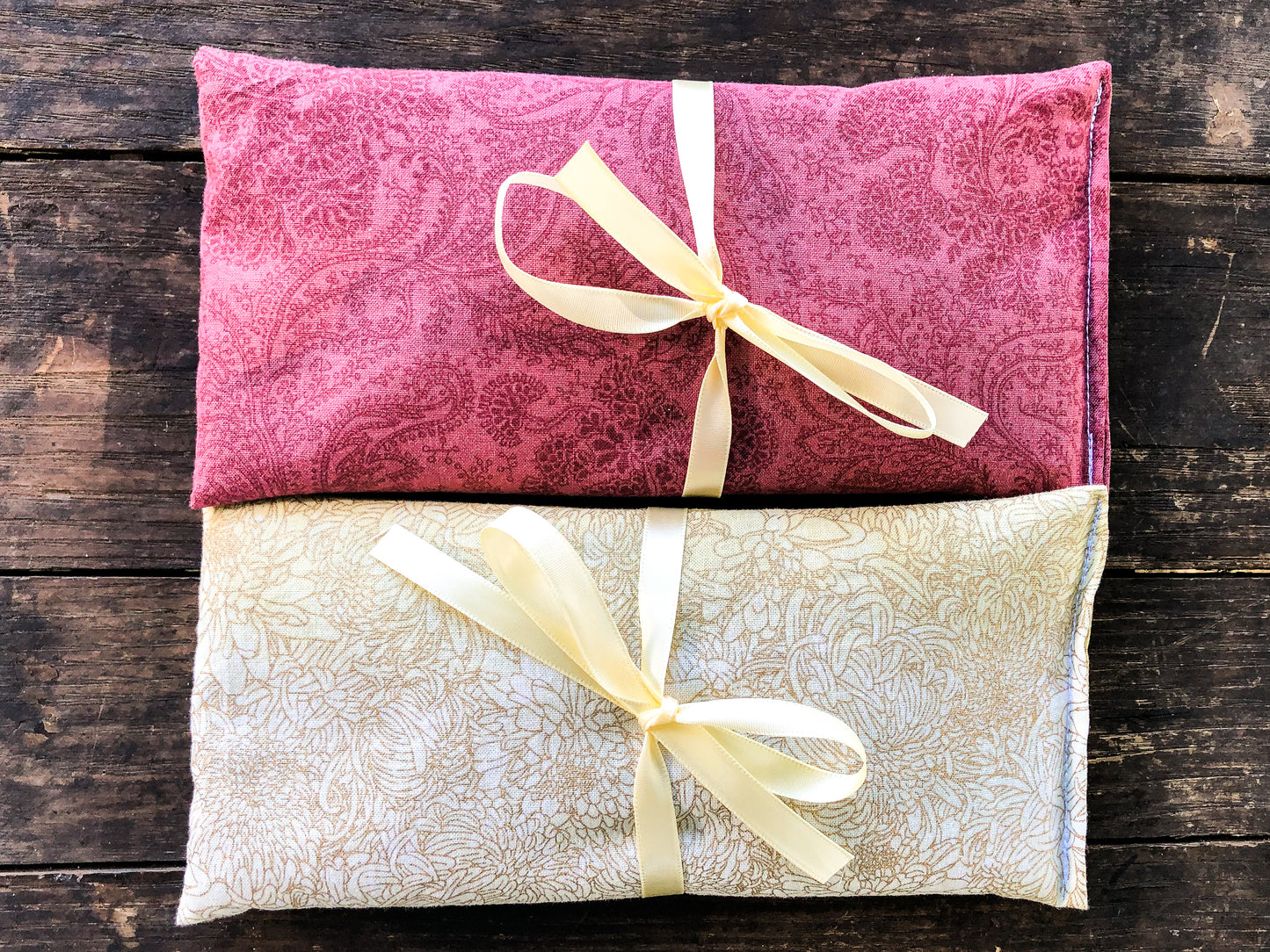 Flax and Lavender Eye Pillow 2 Pack Gift Set - Yoga Lover Gift