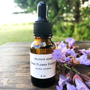 Flower Essence Set - Peony Flower Essence & Sage Flower Essence Set of 2 - Sage Flower Essence - Peony Flower Essence - Flower Remedies - Flower Essence Gift Set - Chakra Support - Third Eye Chakra Balance - Root Chakra Balance