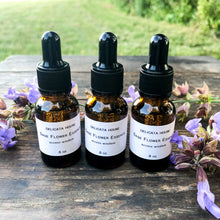 Load image into Gallery viewer, Flower Essence Set - Peony Flower Essence &amp; Sage Flower Essence Set of 2 - Sage Flower Essence - Peony Flower Essence - Flower Remedies - Flower Essence Gift Set - Chakra Support - Third Eye Chakra Balance - Root Chakra Balance