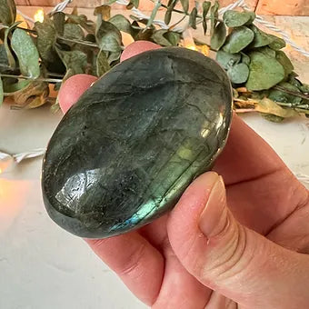 Labradorite Palm Stone - Stone of Intuition and Insight