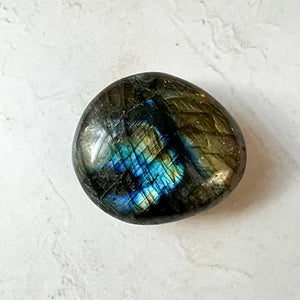 Labradorite Palm Stone - Crystal for Creativity - Crystal for Throat Chakra Balancing