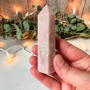 Pink Opal Crystal Tower - Nurturing Crystal - Stone for Sleep