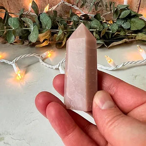 Pink Opal Crystal Tower - Heart Chakra Healing Crystal - Stone of Protection and Nurturing