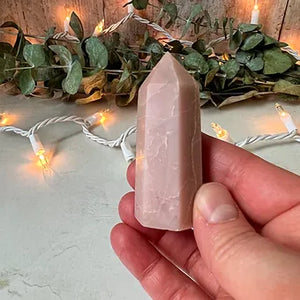 Pink Opal Crystal Tower - Heart Chakra Healing Crystal - Stone of Protection and Nurturing