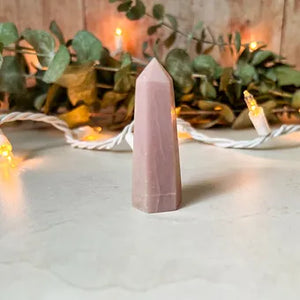 Pink Opal Crystal Tower - Crystal for Stress Relief - Calming Crystal