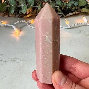 Pink Opal Crystal Tower - Crystal for Heart Chakra Healing - Nurturing Crystal