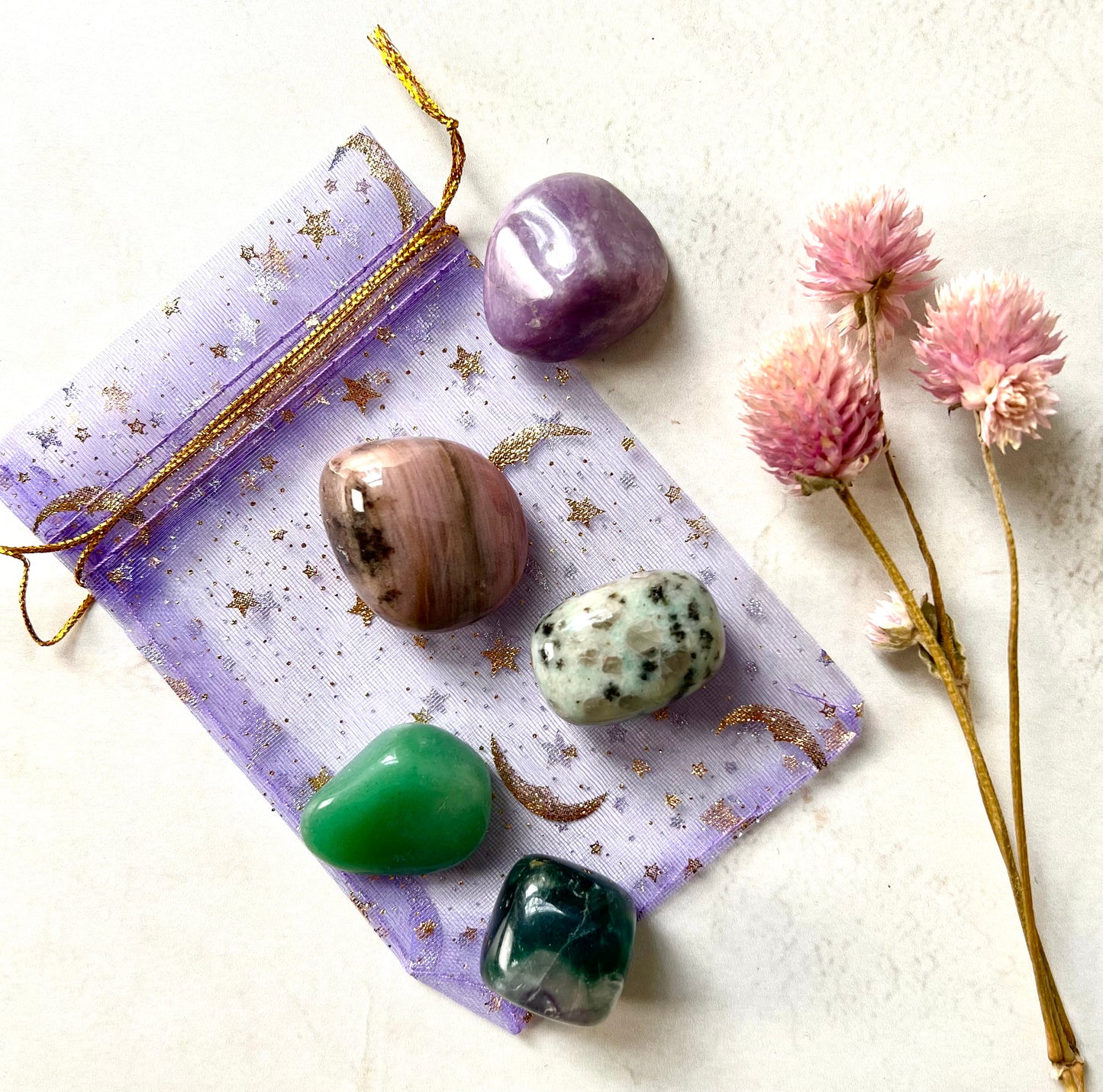 Rebirth and Renewal Crystals Set - Crystals for Inner Healing - Crystals for Transformation